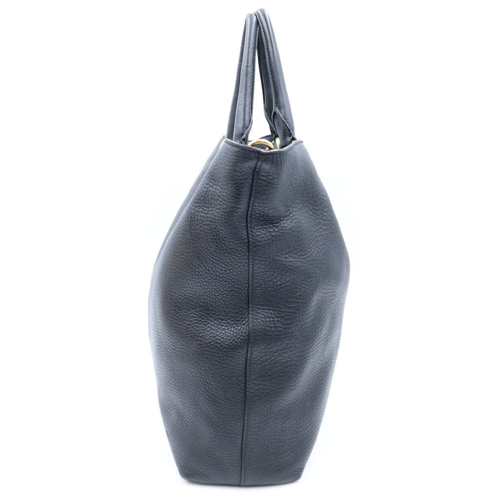 PRADA(プラダ) ヴィッテロダイノ ロゴ 2WAYトート ハンドバッグ ショルダーバッグ ブラック レザー B2625M レディース