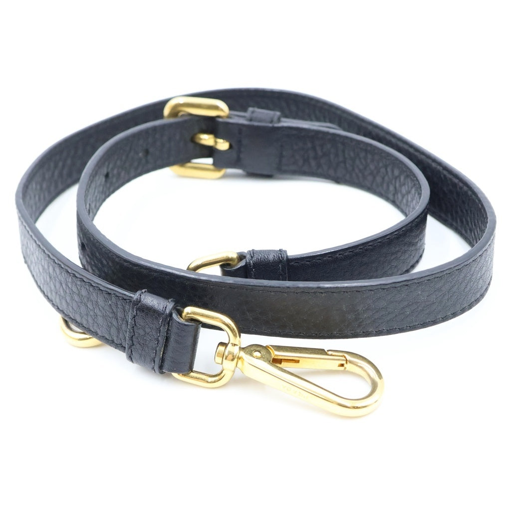 PRADA(プラダ) ヴィッテロダイノ ロゴ 2WAYトート ハンドバッグ ショルダーバッグ ブラック レザー B2625M レディース
