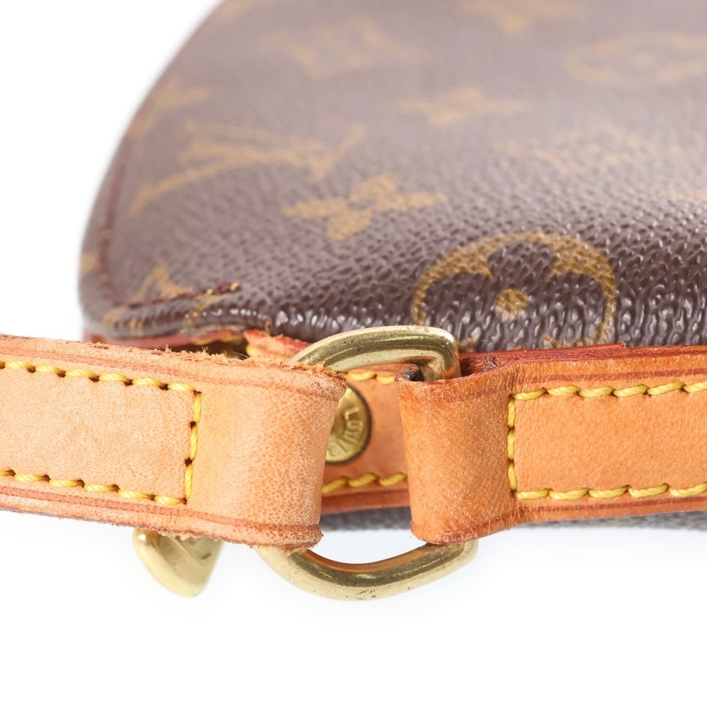LOUIS VUITTON(ルイヴィトン) モノグラム ドルーオ ショルダーバッグ ブラウン レザー×PVC M51290 ゴールド金具 レディース