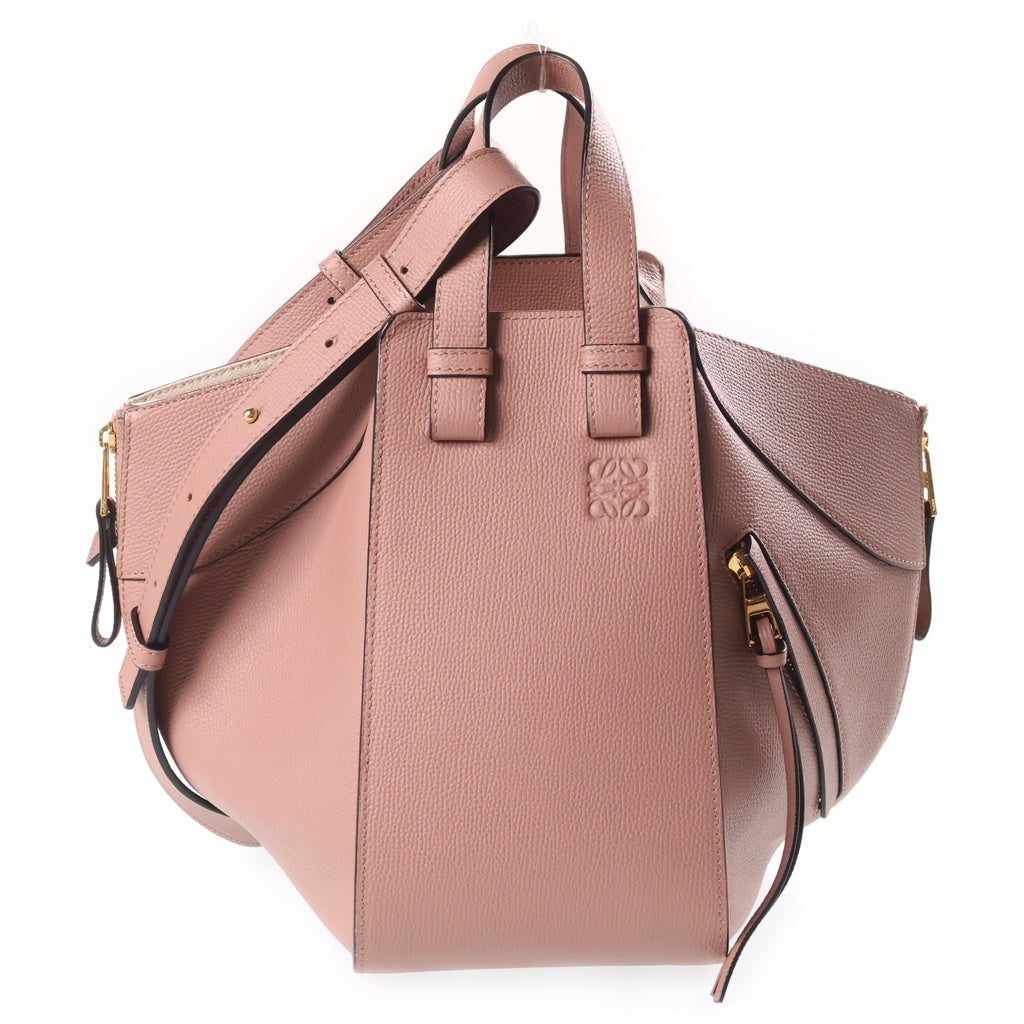 LOEWE(ロエベ) ハンモック ミディアム レザー 2WAY ハンドバッグ ショルダーバッグ ピンク系 レディース