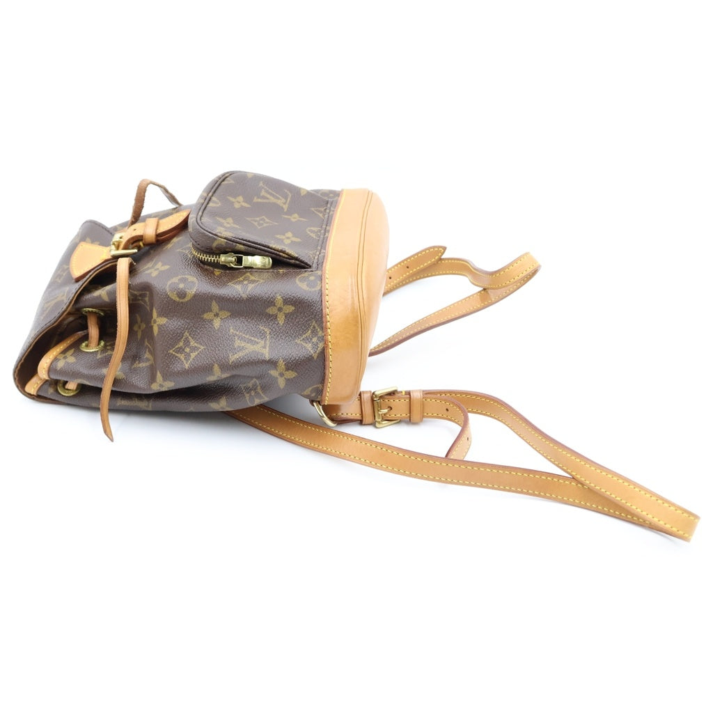 LOUIS VUITTON(ルイヴィトン) モノグラム モンスリMM PVC レザー バックパック リュックサック ブラウン M51136 レディース