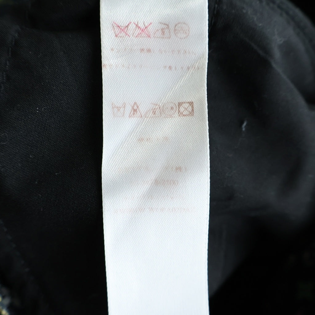 LOUIS VUITTON(ルイヴィトン) モノグラムマルチカラー 七分丈 ロールアップデニムパンツ ブラック レディース