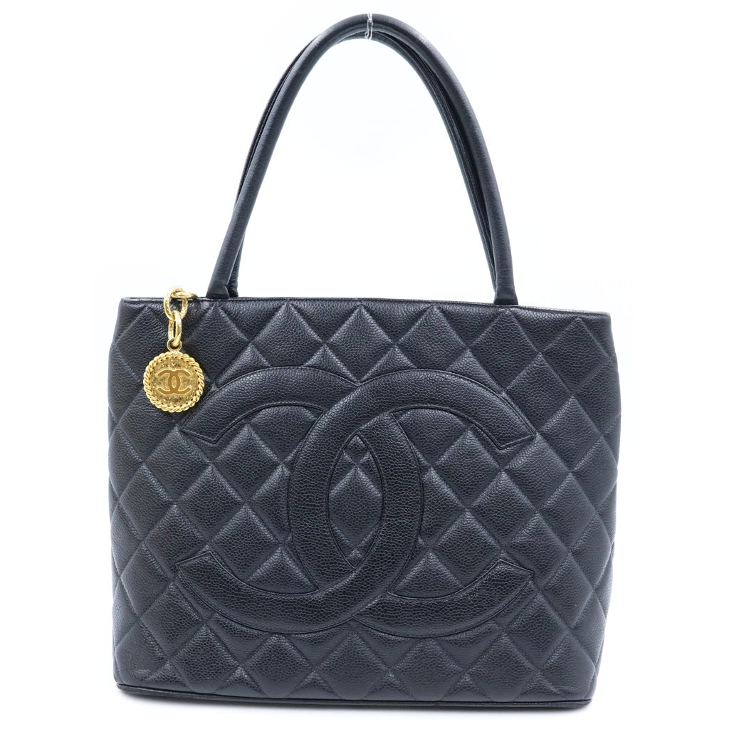 CHANEL(シャネル) ココマーク 復刻トート ハンドバック キャビアスキン ブラック レディース