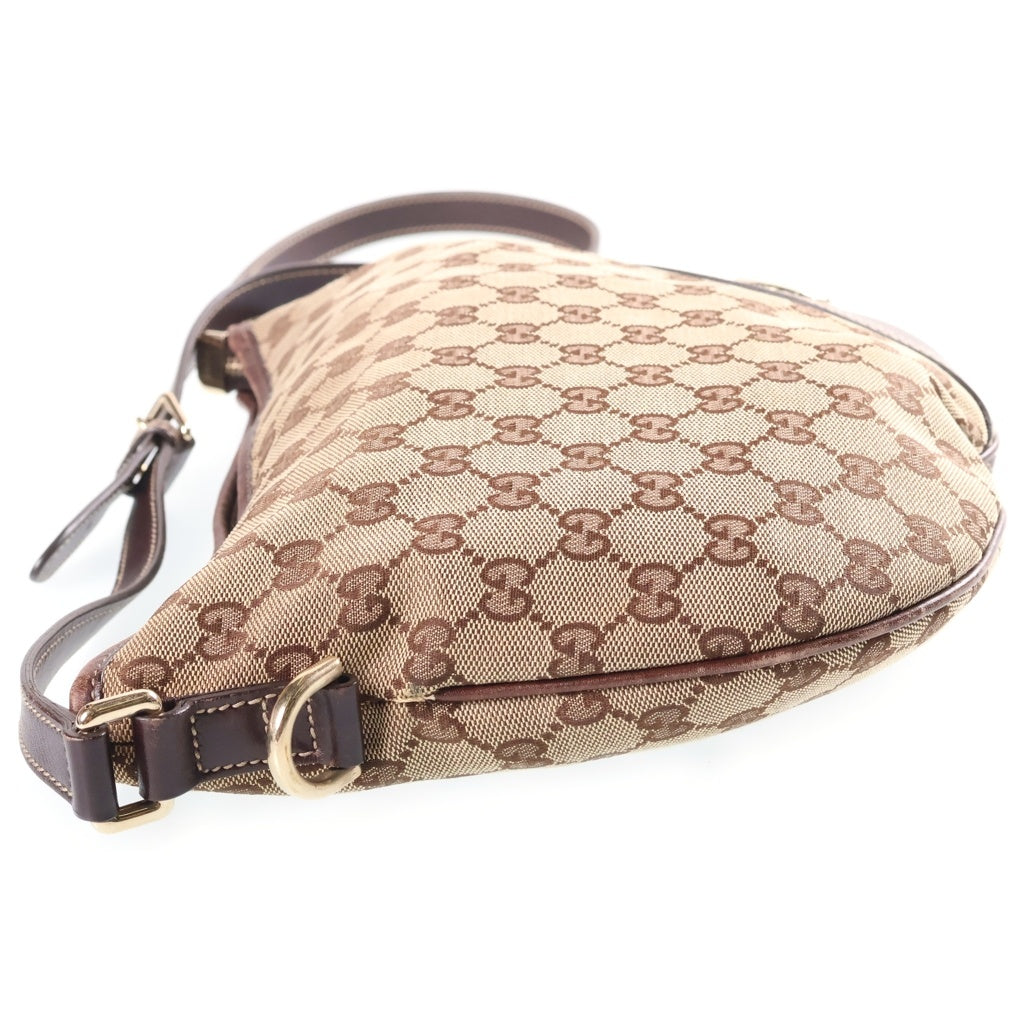 GUCCI(グッチ) ニューフーリット ショルダーバッグ GGキャンバス レザー ベージュ/ブラウン 169998