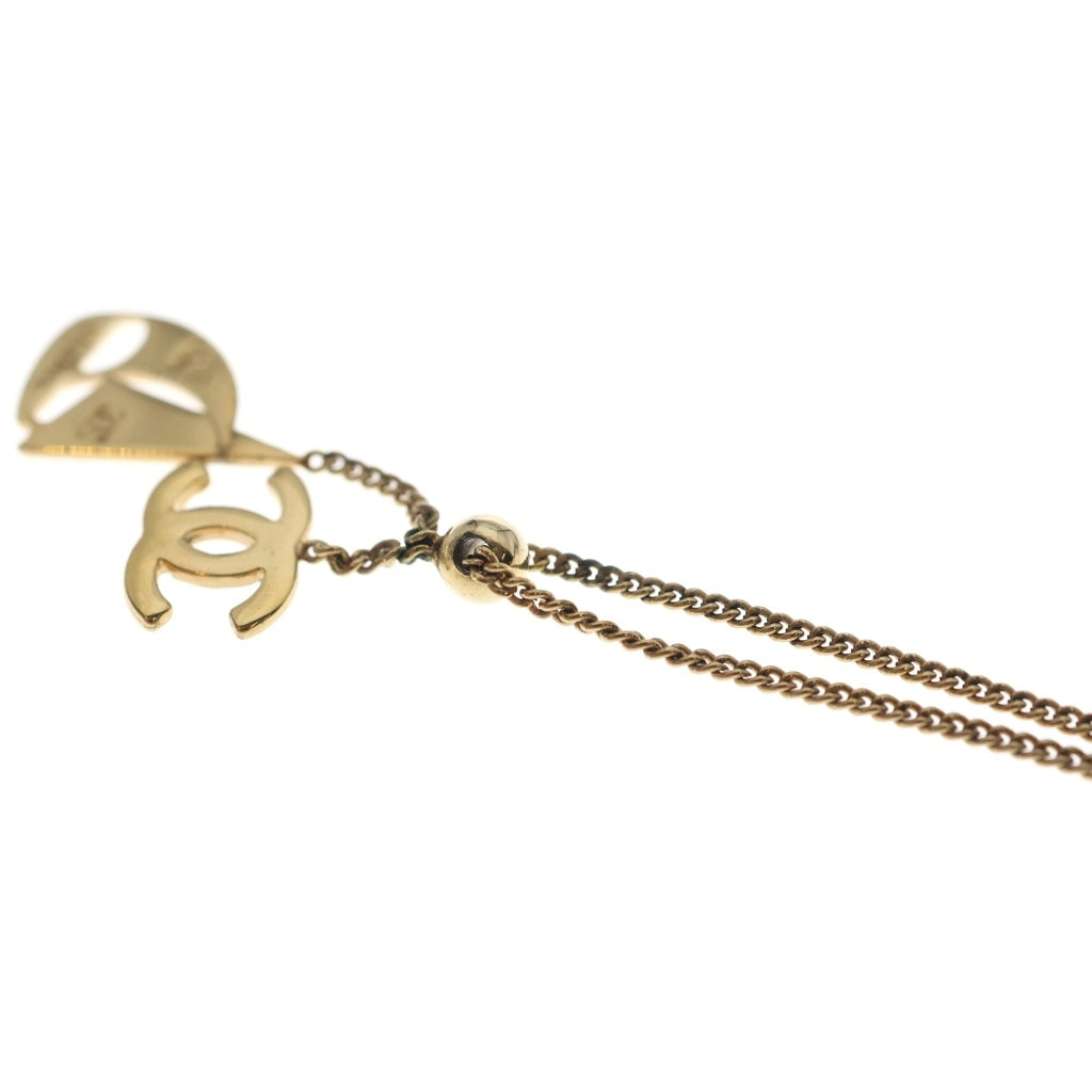 CHANEL(シャネル) ココマーク ヨットモチーフ ネックレス ペンダント チェーン ゴールド GP レディース