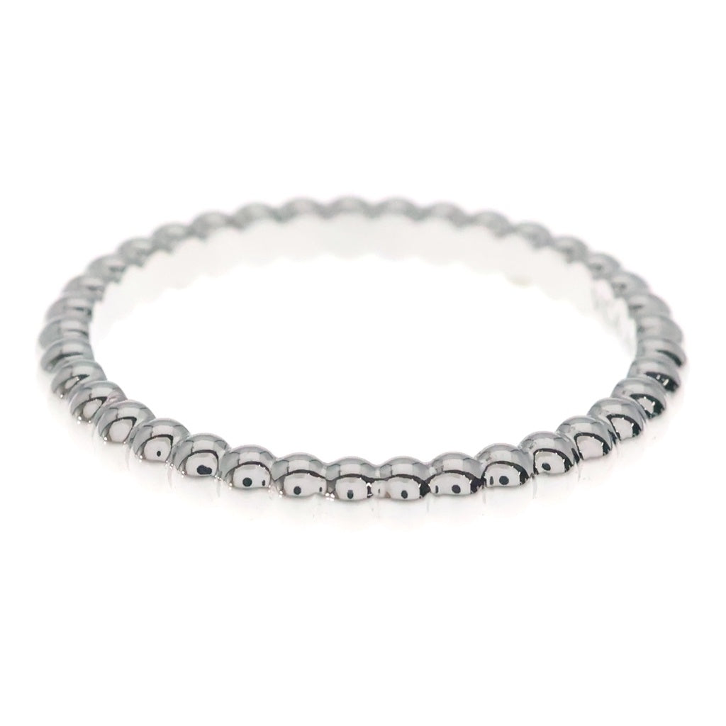 Van Cleef & Arpels(ヴァンクリーフアンドアーペル) ペルレ ゴールドパール スモール リング ホワイトゴールド Au750WG #50 レディース