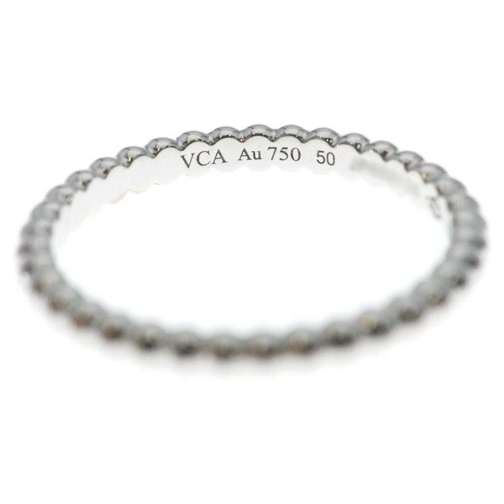 Van Cleef & Arpels(ヴァンクリーフアンドアーペル) ペルレ ゴールドパール スモール リング ホワイトゴールド Au750WG #50 レディース