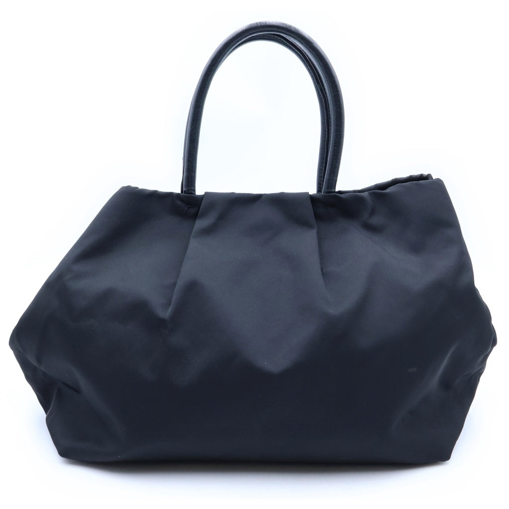 PRADA(プラダ) リボン ナイロンハンドバッグ ミニトートバッグ ブラック ゴールド金具 レディース