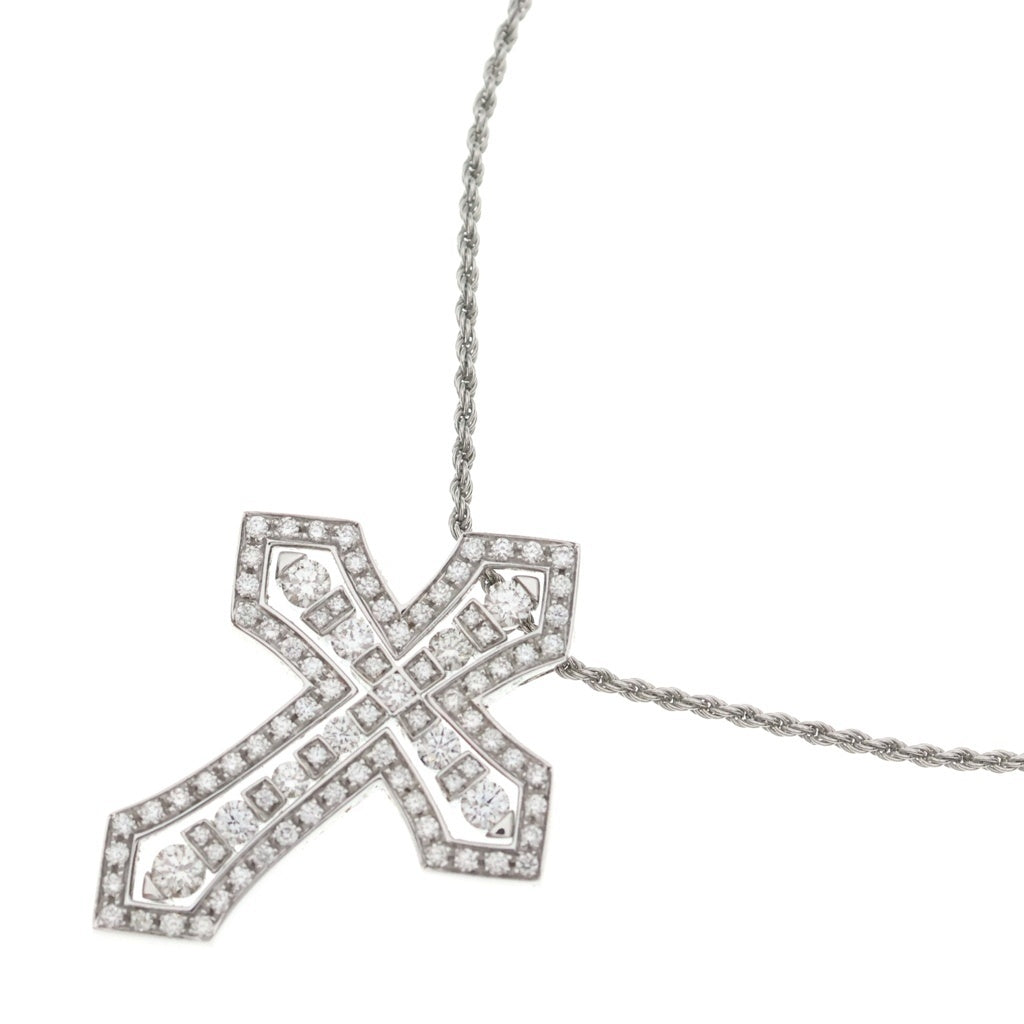 DAMIANI(ダミアーニ) ベルエポック クラウン M ダイヤネックレス ペンダント Au750 K18WG ホワイトゴールド レディース