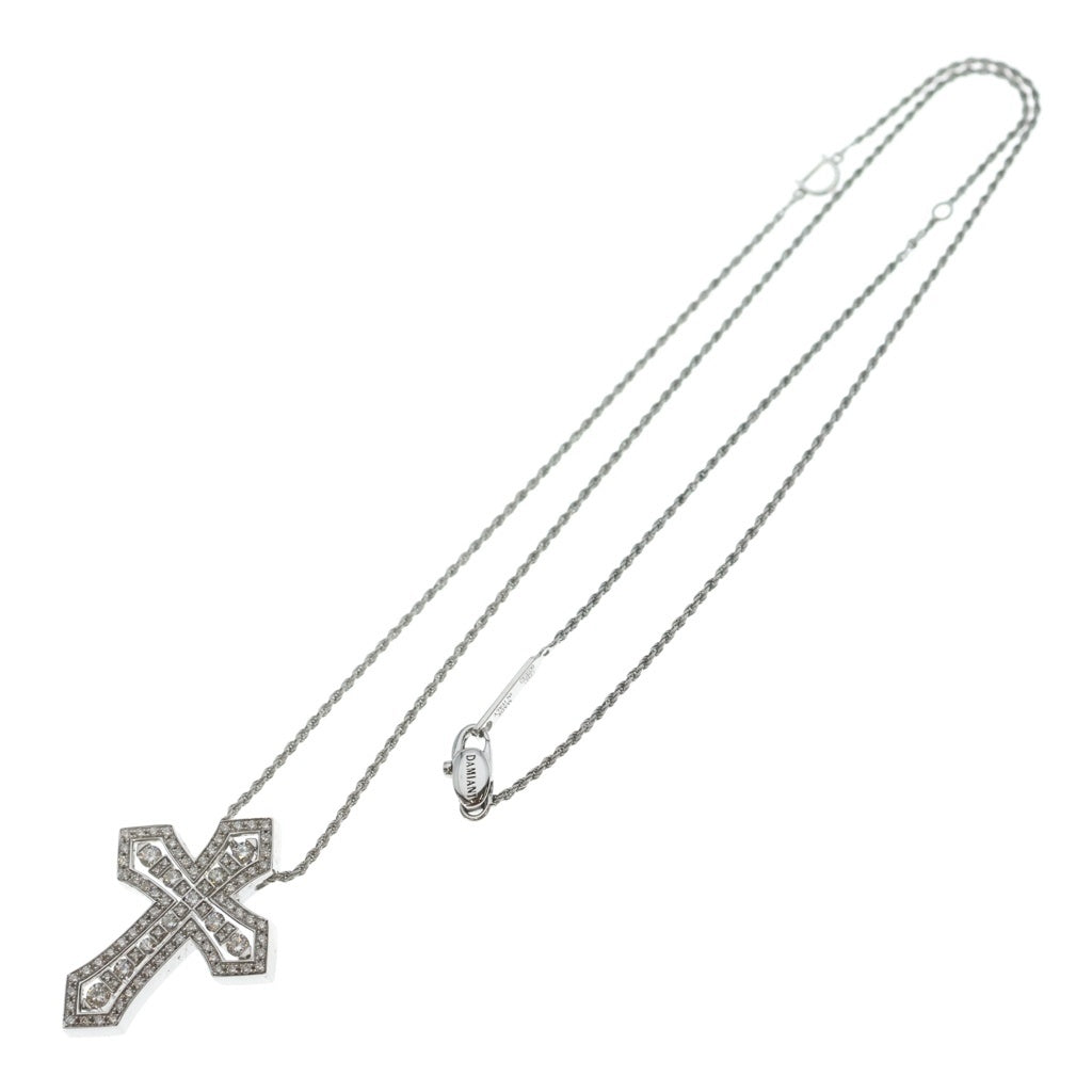 DAMIANI(ダミアーニ) ベルエポック クラウン M ダイヤネックレス ペンダント Au750 K18WG ホワイトゴールド レディース