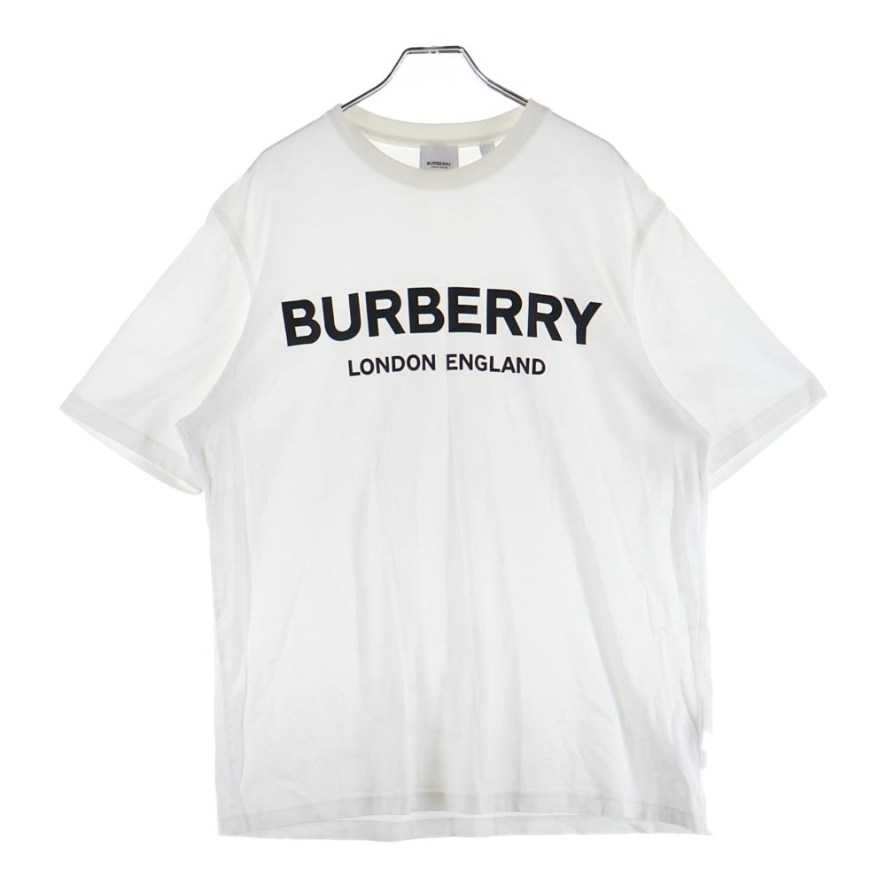 BURBERRY(バーバリー) フロントロゴプリント 半袖Tシャツ カットソー ホワイト 8026017