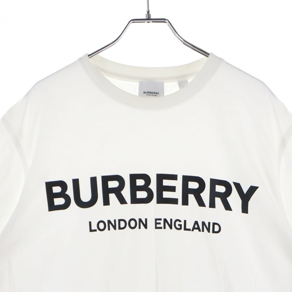 BURBERRY(バーバリー) フロントロゴプリント 半袖Tシャツ カットソー ホワイト 8026017