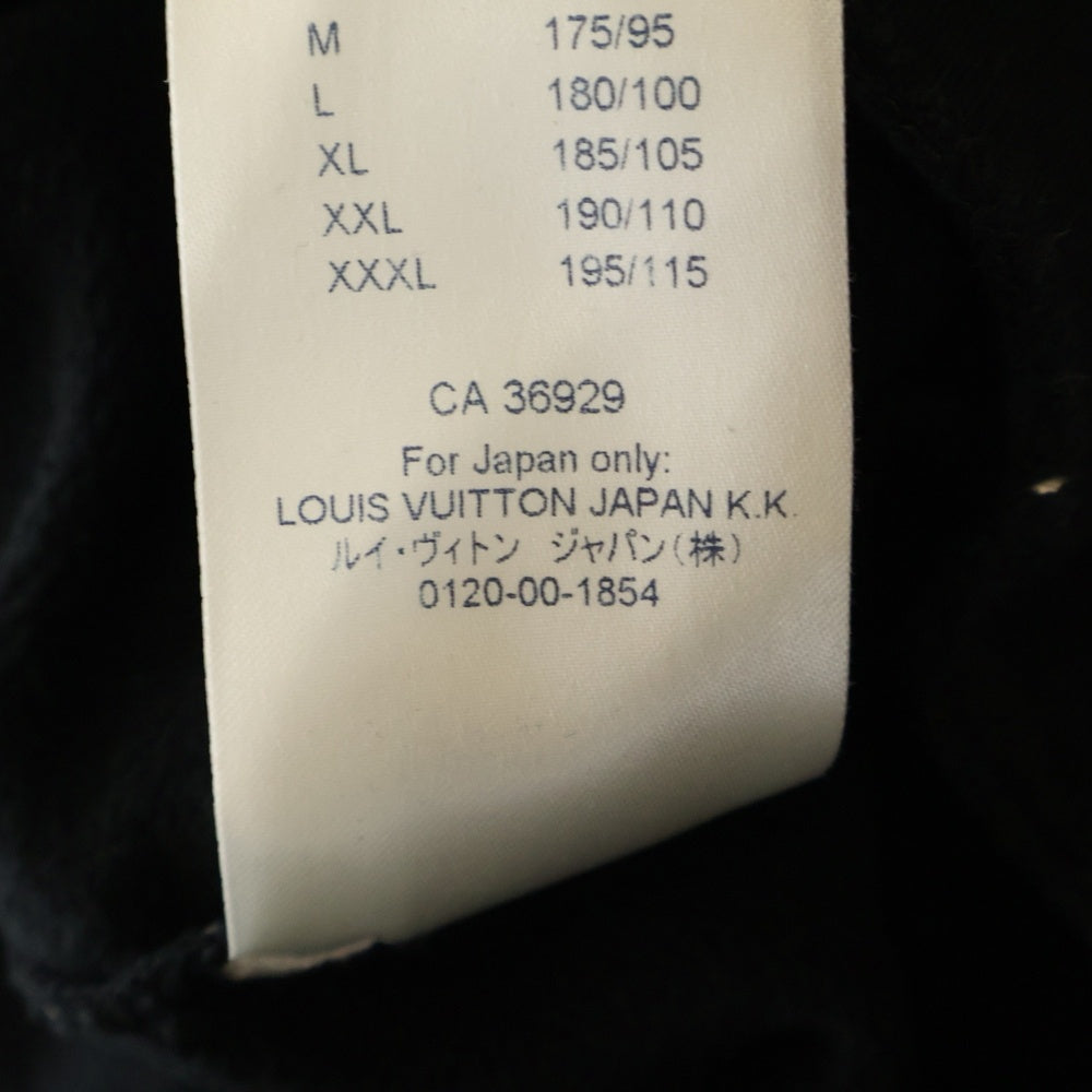 LOUIS VUITTON(ルイヴィトン) 20AW フラワープリンテッド クルーネックウェットトレーナー ブラック RM202 IHN HJY85W