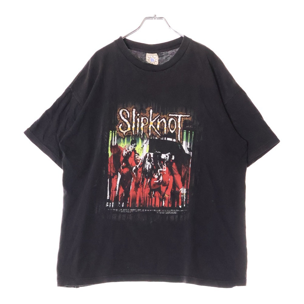 VINTAGE(ヴィンテージ) 00s SLIPKNOT 1st MEMBERS JUMPSUIT WEARING スリップノット Tシャツ 半袖カットソー ブラック