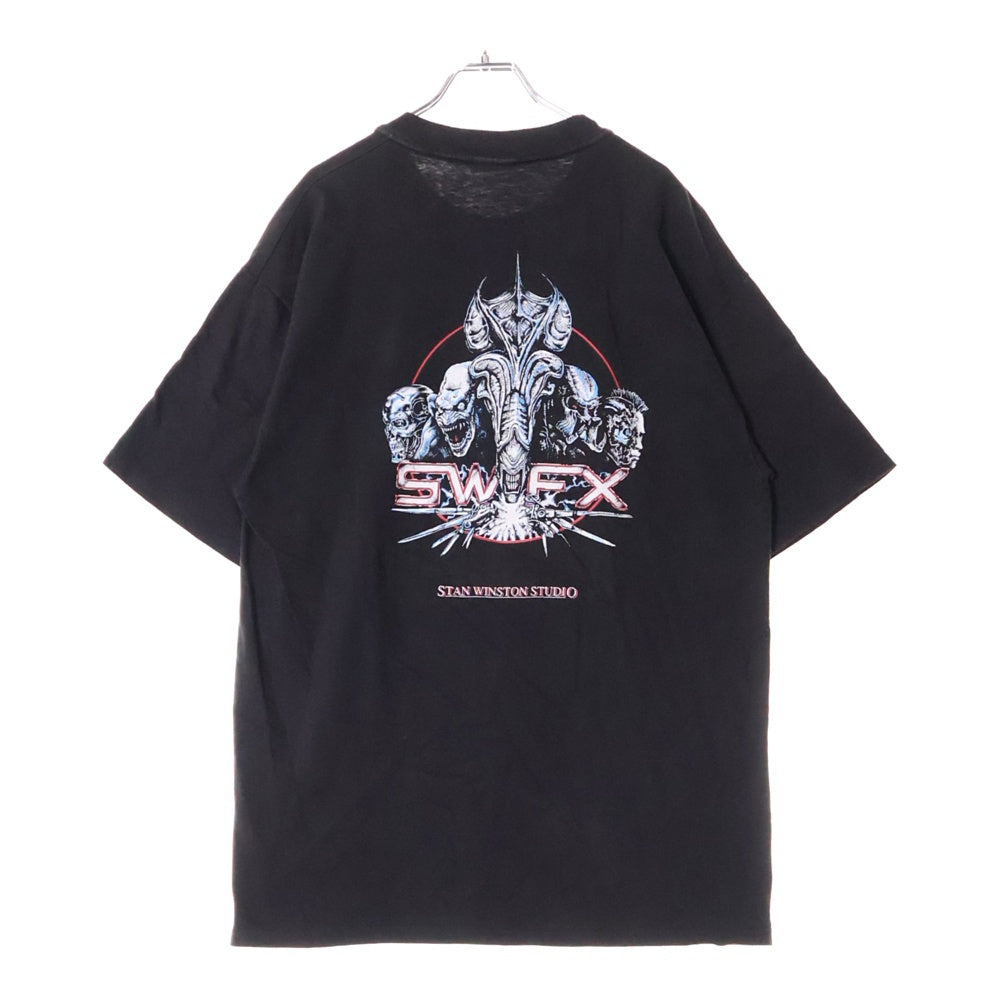VINTAGE(ヴィンテージ) 90s STAN WINSTON STUDIO FX スタジオ バック プリント Tシャツ 半袖カットソー ブラック