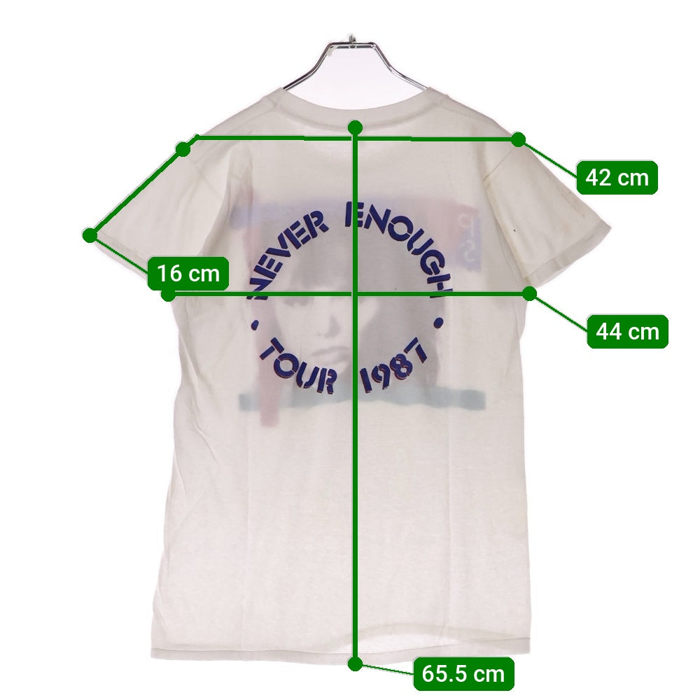 VINTAGE(ヴィンテージ) 80s Patty Smyth Never Enough Tour TEE 1987 パティ・スマイス ネバ―イナフツアー 両面プリント 半袖Tシャツ カットソー ホワイト