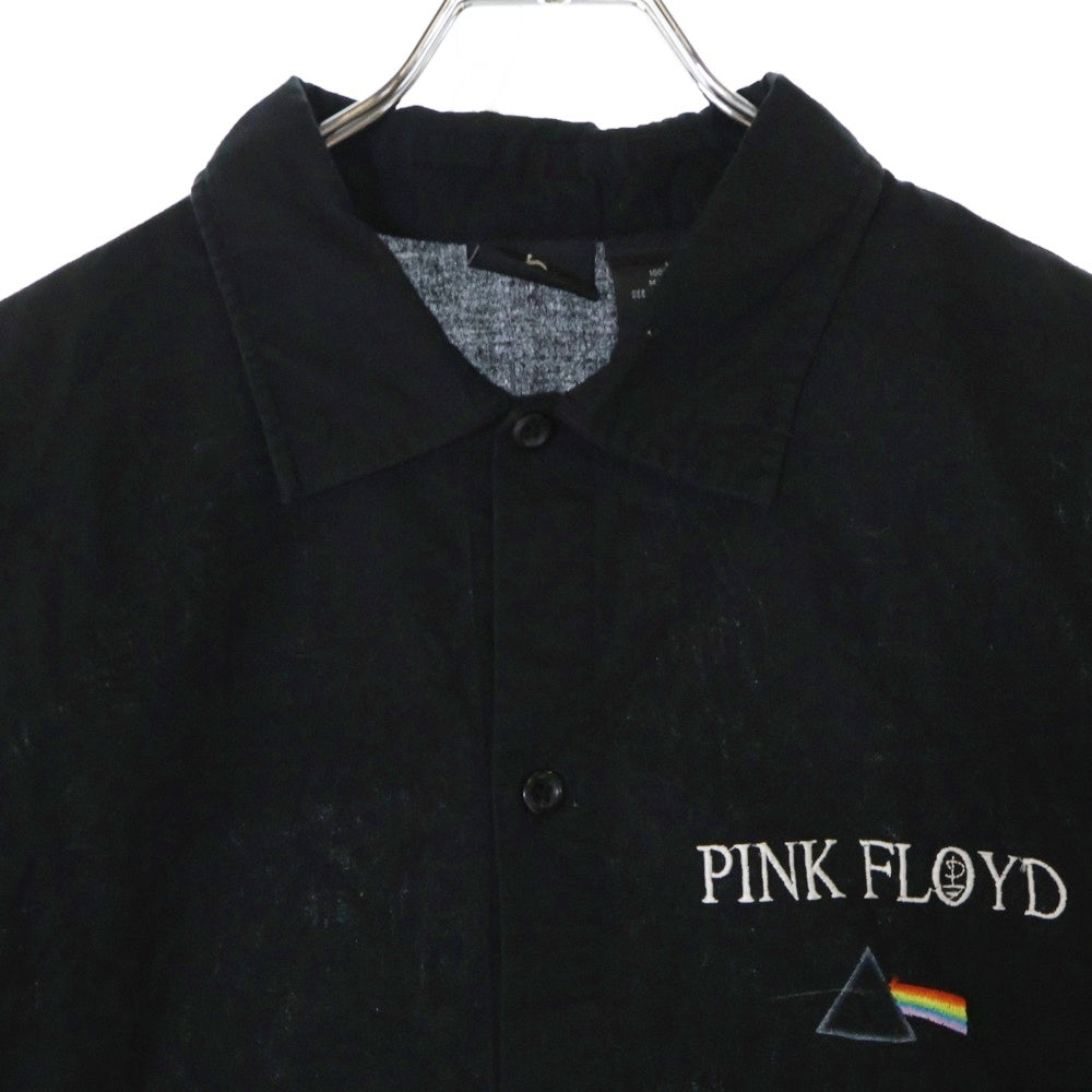 VINTAGE(ヴィンテージ) 00s PINK FLOYD DARK SIDE OF THE MOON EMBROIDERY SHIRT ピンクフロイド ダークサイドオブザムーン エンブロイダリー 刺繍 半袖シャツ ブラック