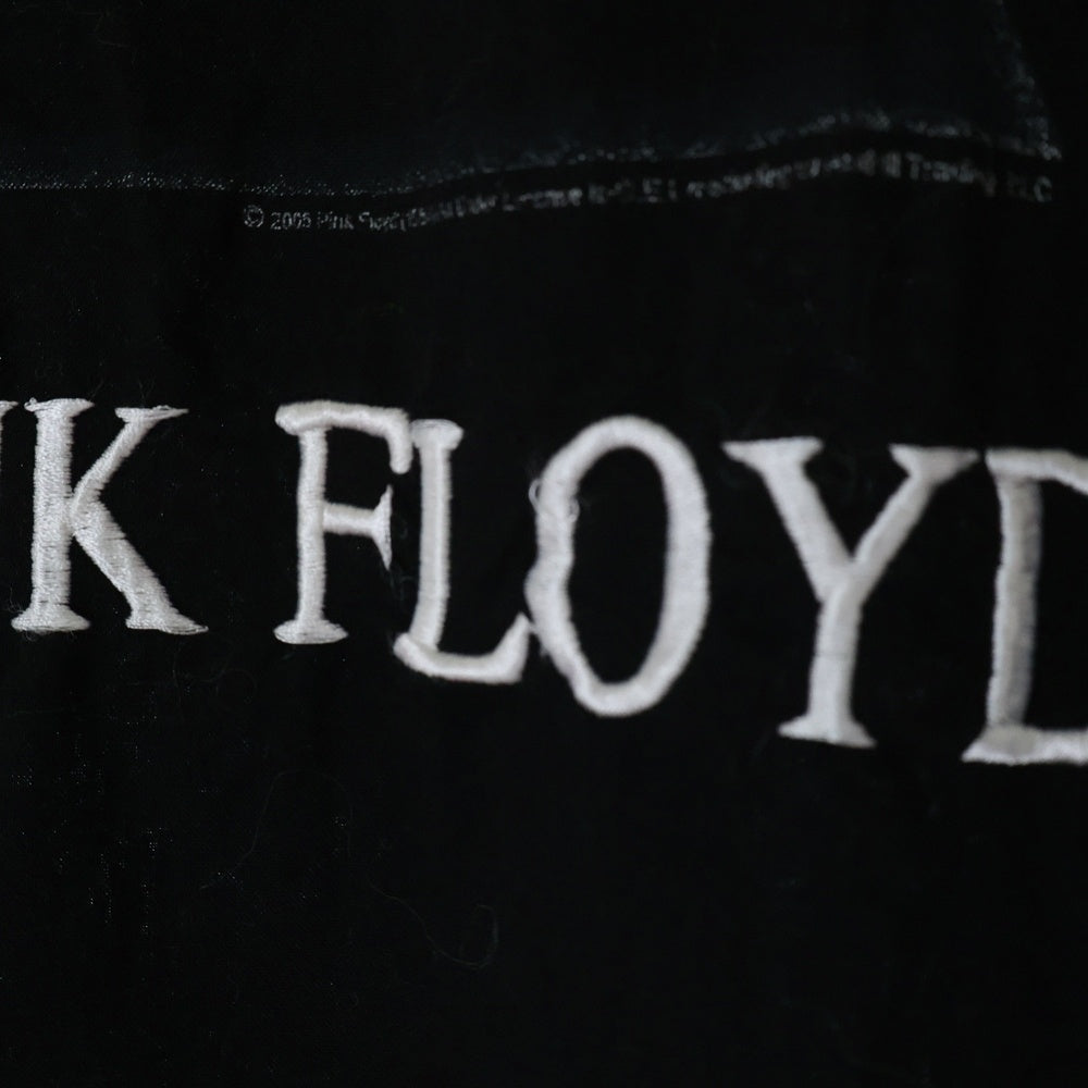 VINTAGE(ヴィンテージ) 00s PINK FLOYD DARK SIDE OF THE MOON EMBROIDERY SHIRT ピンクフロイド ダークサイドオブザムーン エンブロイダリー 刺繍 半袖シャツ ブラック