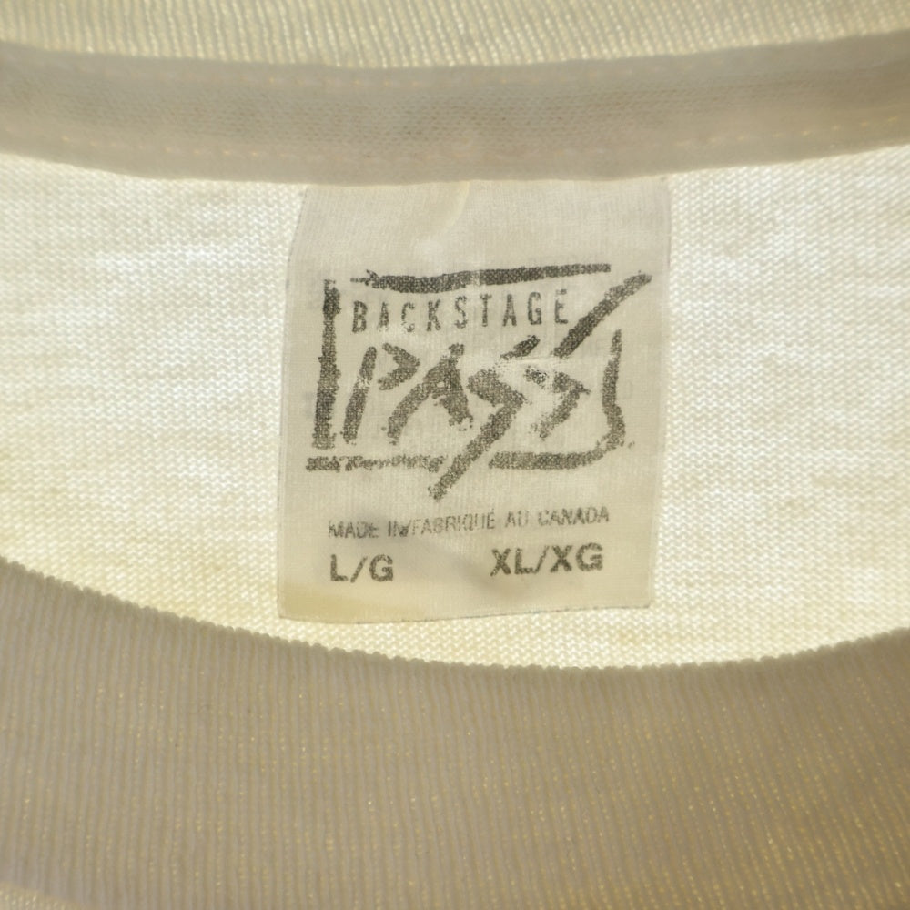 VINTAGE(ヴィンテージ) 80s NEW KIDS ON THE BLOCK BACK STAGE PASS ニュー・キッズ・オン・ザ・ブロック バックステージパス Tシャツ 半袖カットソー アイボリー