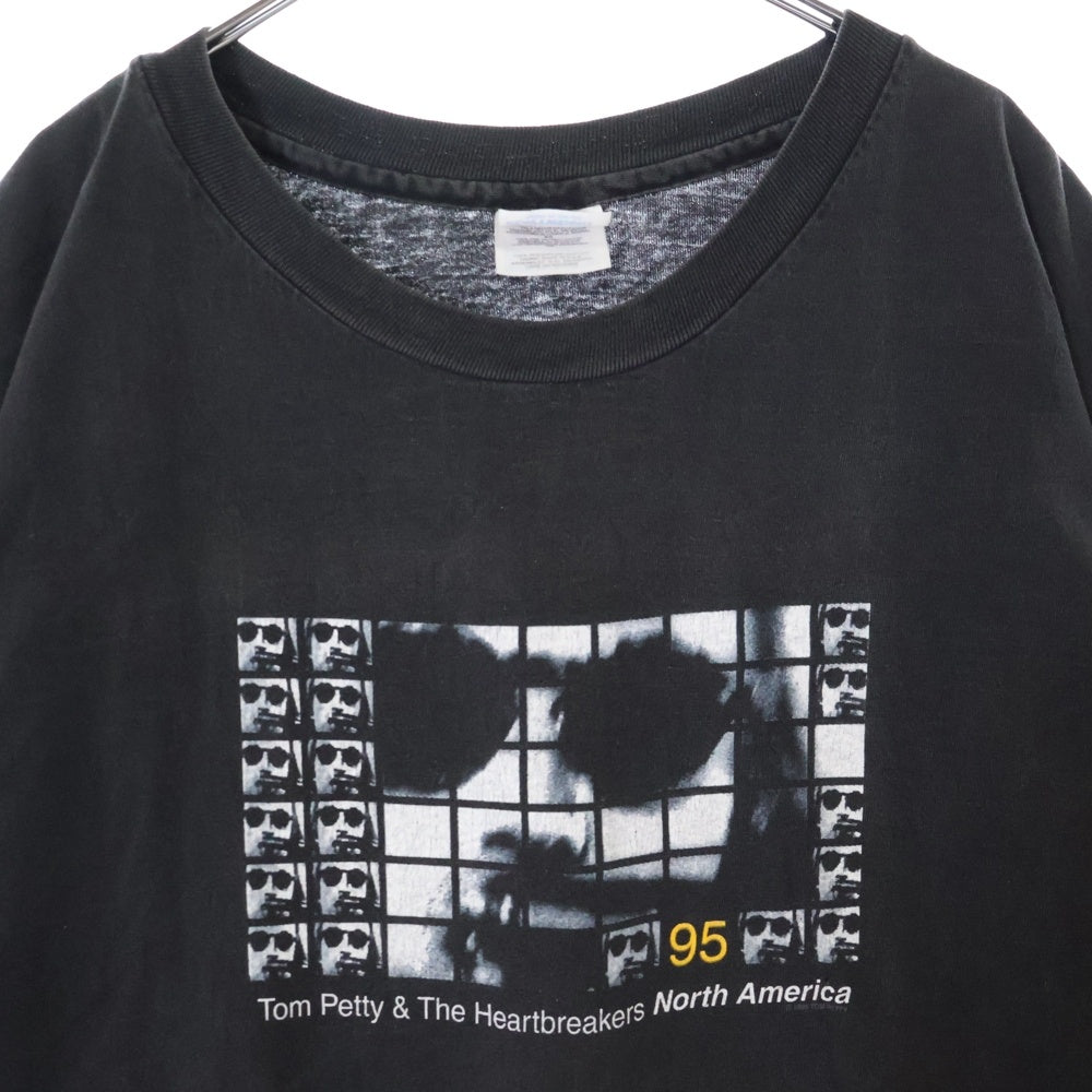 VINTAGE(ヴィンテージ) 90s TOM PETTY& HEARTBREAKERS トム・ペティ&ザ・ハートブレイカーズ Tシャツ 半袖カットソー ブラック