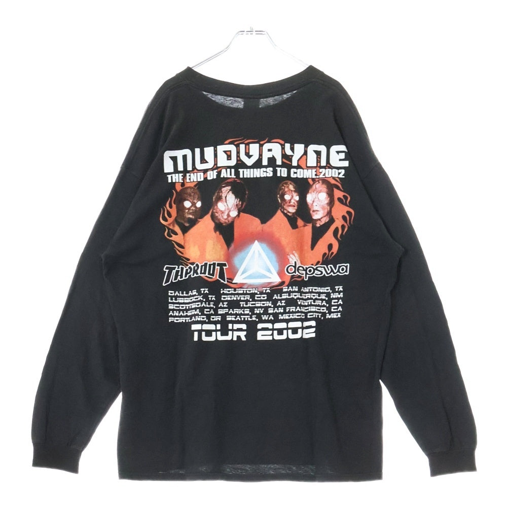 VINTAGE(ヴィンテージ) 00s MUDVAYNE マッドヴェイン Tシャツ 長袖カットソー ブラック