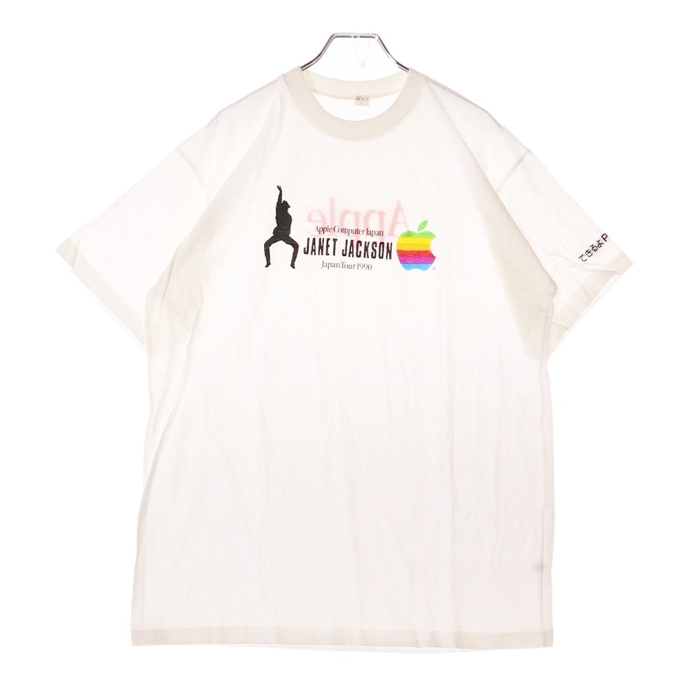 VINTAGE(ヴィンテージ) 90-00s JANET JACKSON Japan TOUR1990 Apple computer TEE ジャネット ジャクソン アップル 日本ツアー 半袖Tシャツ カットソー ホワイト