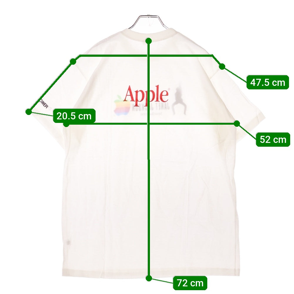 VINTAGE(ヴィンテージ) 90-00s JANET JACKSON Japan TOUR1990 Apple computer TEE ジャネット ジャクソン アップル 日本ツアー 半袖Tシャツ カットソー ホワイト