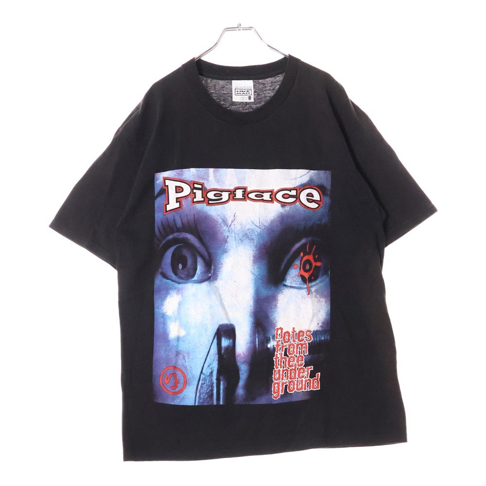 VINTAGE(ヴィンテージ) 90s Pigface Notes From The Underground TEE 両面プリント半袖Tシャツ カットソー ブラック