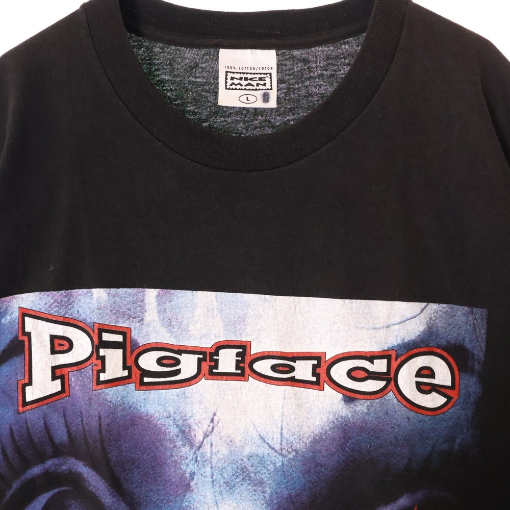 VINTAGE(ヴィンテージ) 90s Pigface Notes From The Underground TEE 両面プリント半袖Tシャツ カットソー ブラック