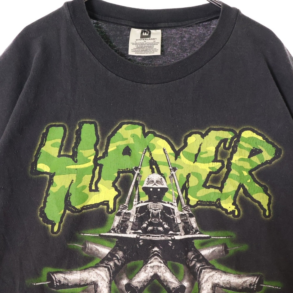 VINTAGE(ヴィンテージ) 90s Slayer The Sport Is War TEE スレイヤー 両面プリント半袖Tシャツ カットソー ブラック