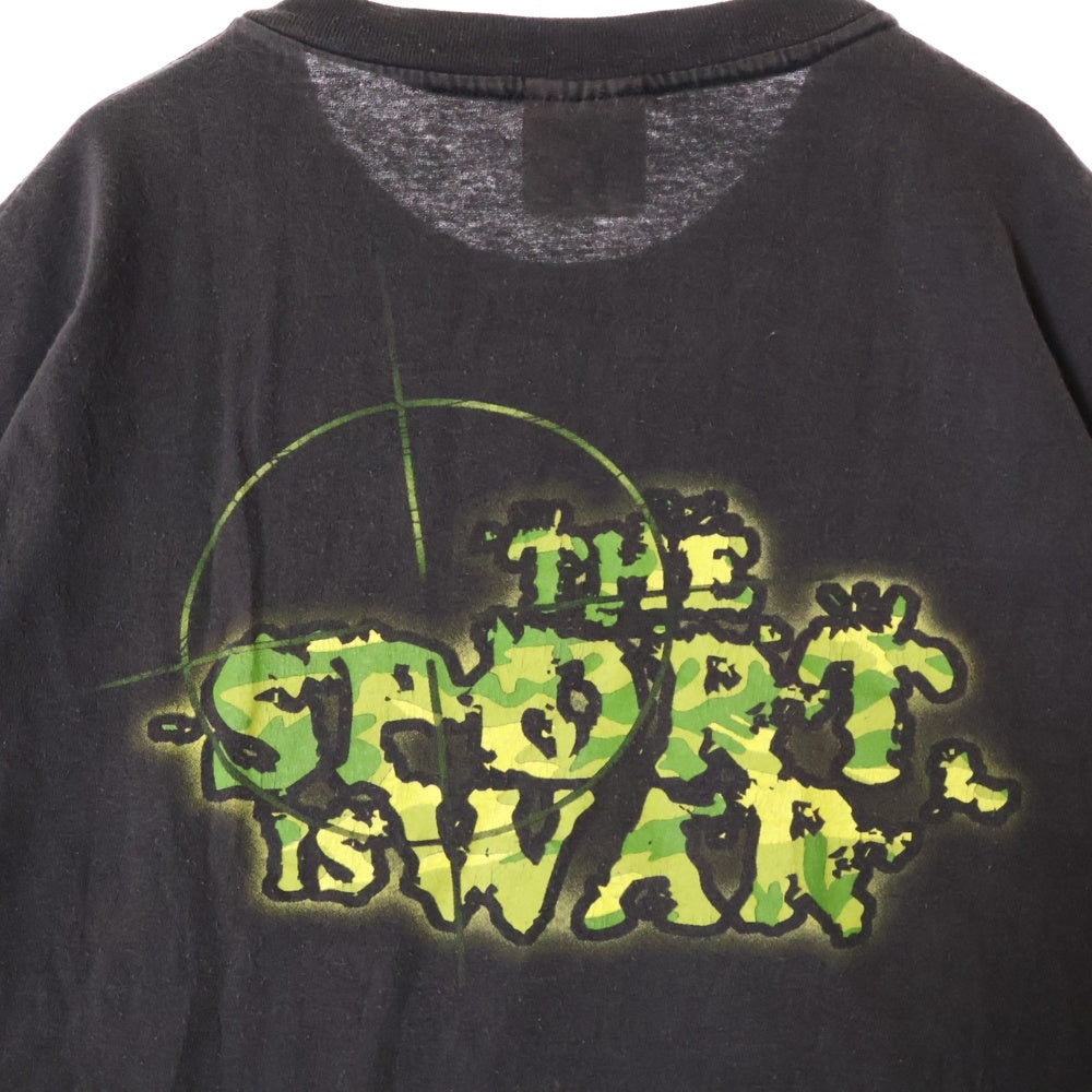 VINTAGE(ヴィンテージ) 90s Slayer The Sport Is War TEE スレイヤー 両面プリント半袖Tシャツ カットソー ブラック