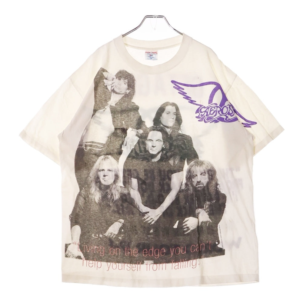 VINTAGE(ヴィンテージ) 90s AERO SMITH GET A GRIP WORLD TOUR TEE エアロスミス 両面プリント半袖Tシャツ カットソー ホワイト