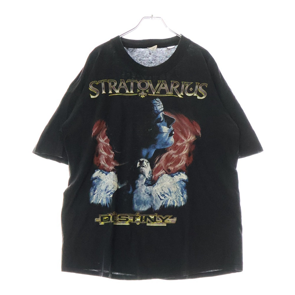 VINTAGE(ヴィンテージ) 90s STRATOVARIUS ストラトヴァリウス Tシャツ 半袖カットソー ブラック