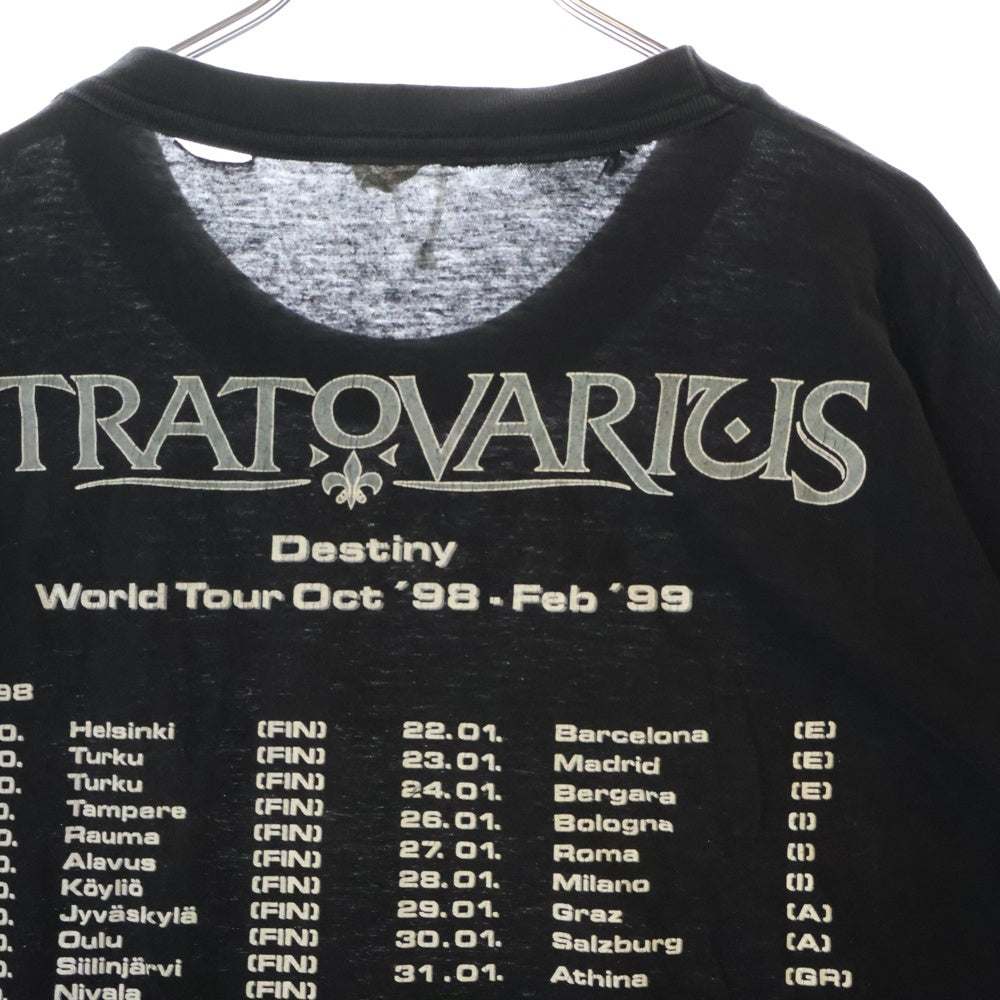 VINTAGE(ヴィンテージ) 90s STRATOVARIUS ストラトヴァリウス Tシャツ 半袖カットソー ブラック