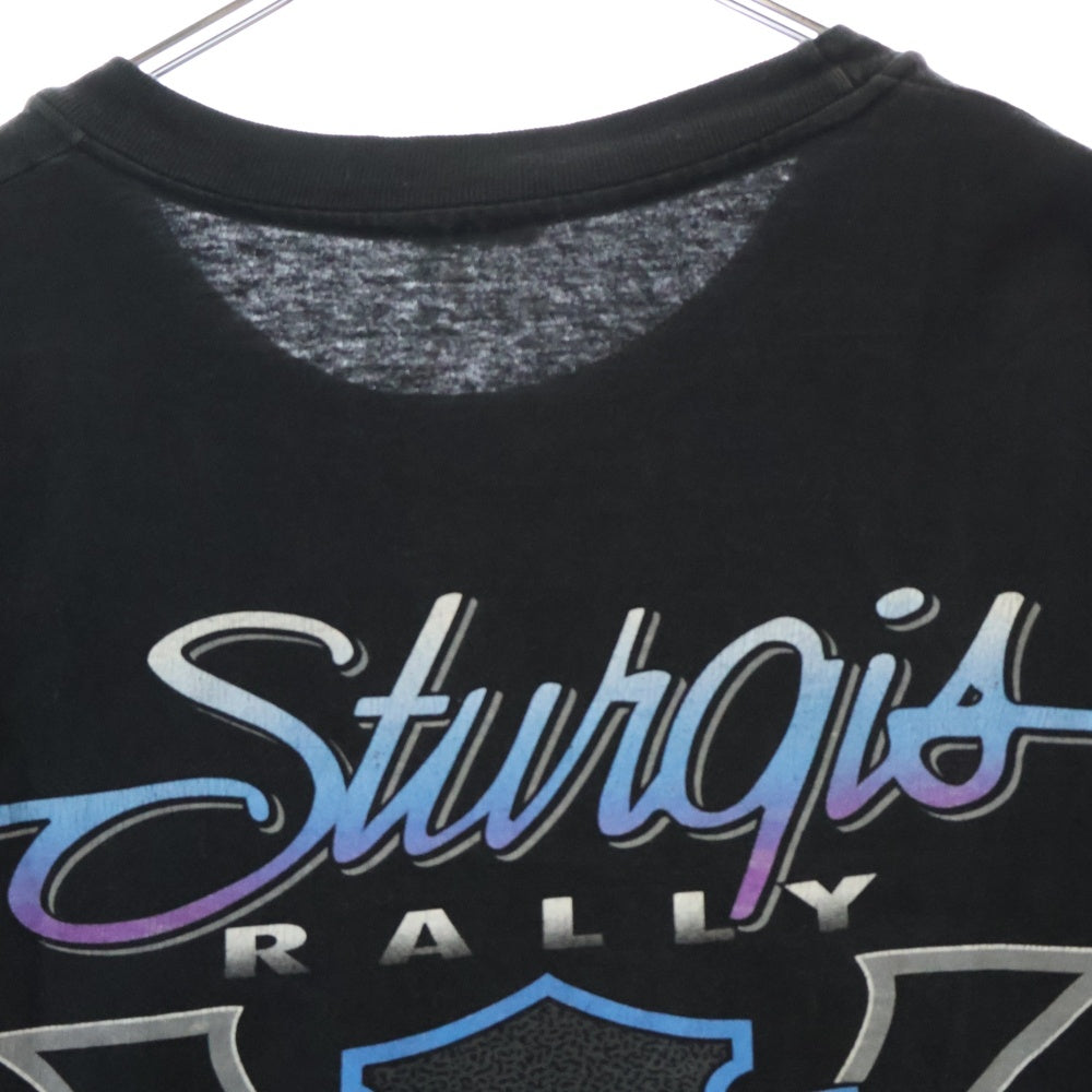 VINTAGE(ヴィンテージ) 00s HARLEY DAVIDSON BLACK HILLS RALLY 60th ハーレーダビッドソン 2000半袖 Tシャツ カットソー ブラック