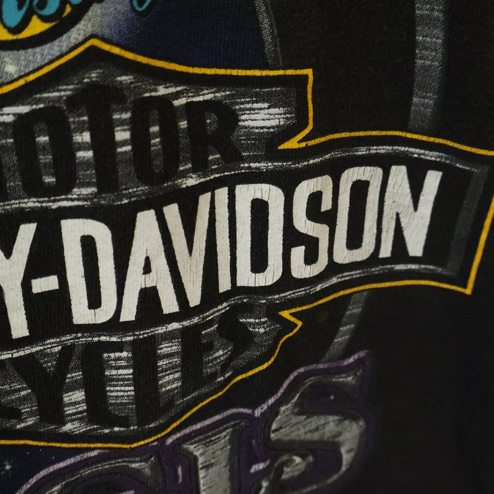 VINTAGE(ヴィンテージ) 00s HARLEY DAVIDSON BLACK HILLS RALLY 60th ハーレーダビッドソン 2000半袖 Tシャツ カットソー ブラック