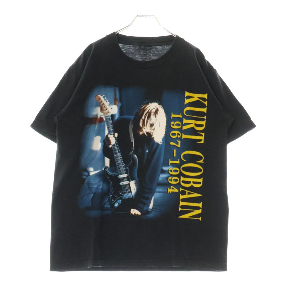 VINTAGE(ヴィンテージ) 00S NIRVANA KURT COBAIN 1967-1994 ニルヴァーナ カートコバーン両面プリント 半袖Tシャツ ブラック