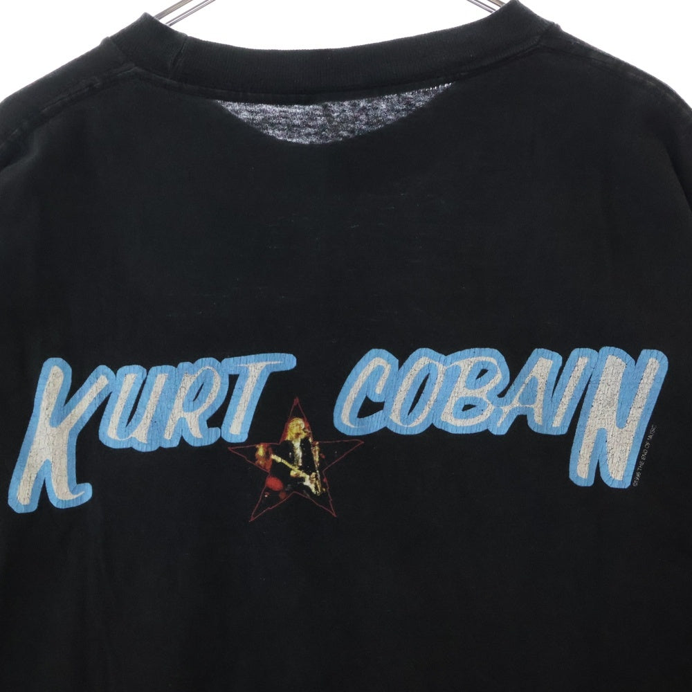 VINTAGE(ヴィンテージ) 90s NIRVANA KURT COBAIN STAR ニルヴァーナ カートコバーン スター Tシャツ 半袖カットソー ブラック