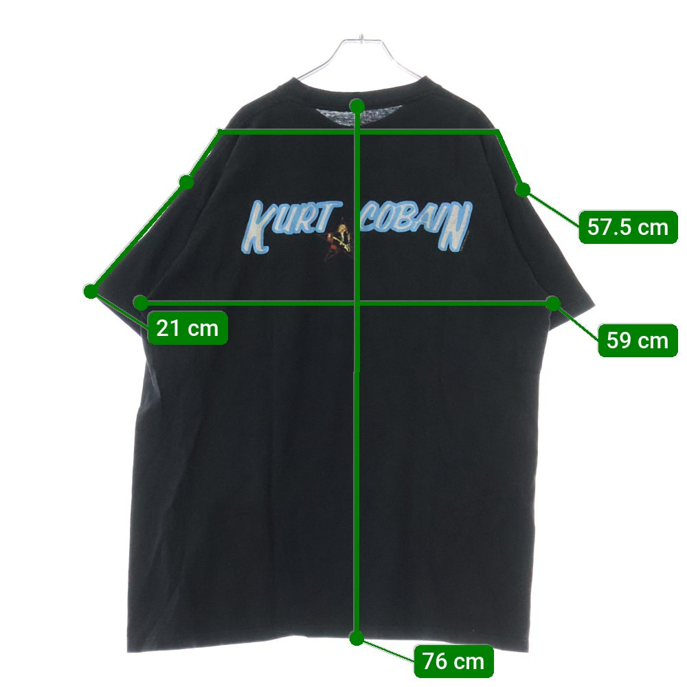 VINTAGE(ヴィンテージ) 90s NIRVANA KURT COBAIN STAR ニルヴァーナ カートコバーン スター Tシャツ 半袖カットソー ブラック