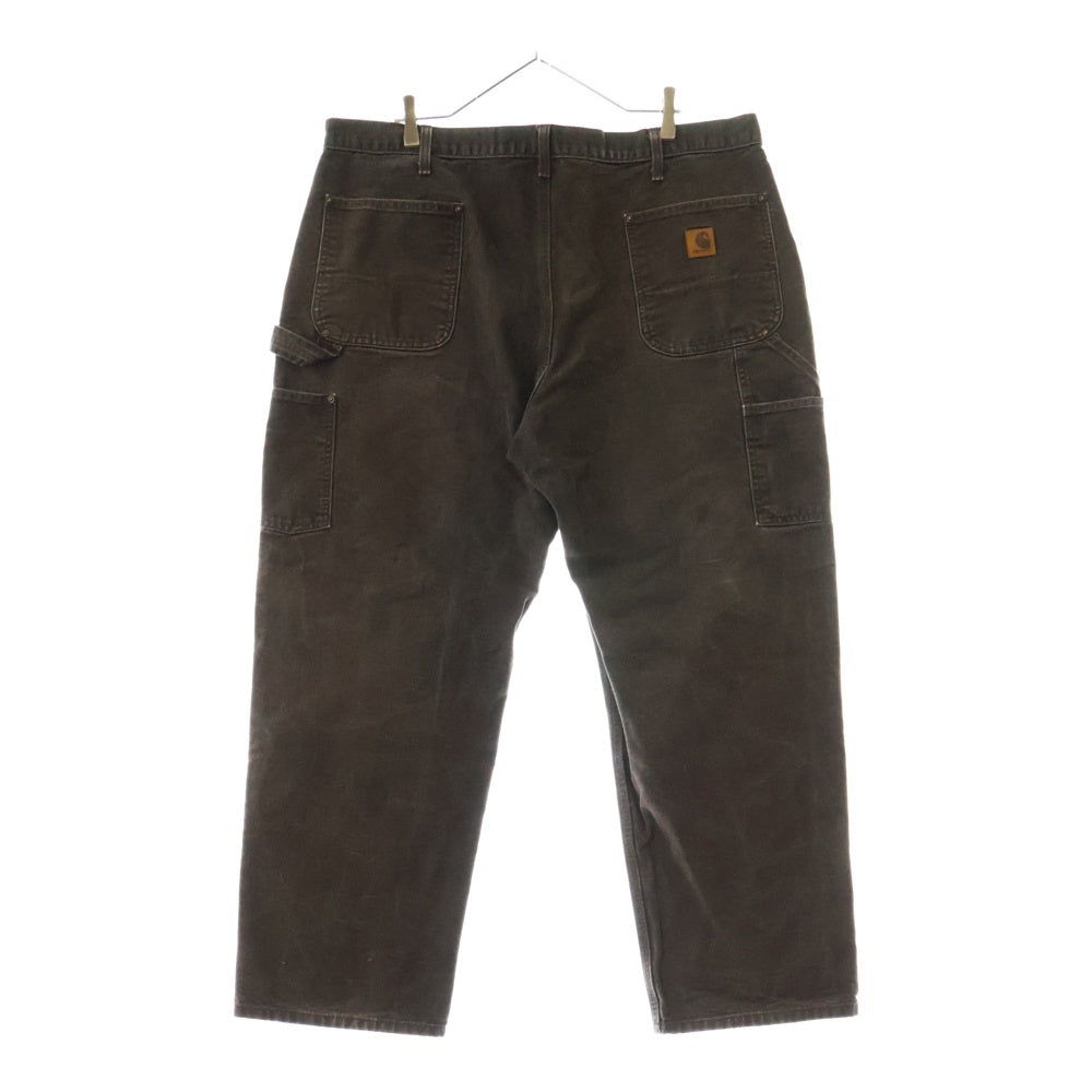 CARHARTT(カーハート) 00s DOUBLE KNEE WORK PANTS ダブルニーワークパンツ メキシコ製 ダークブラウン B136 DKB