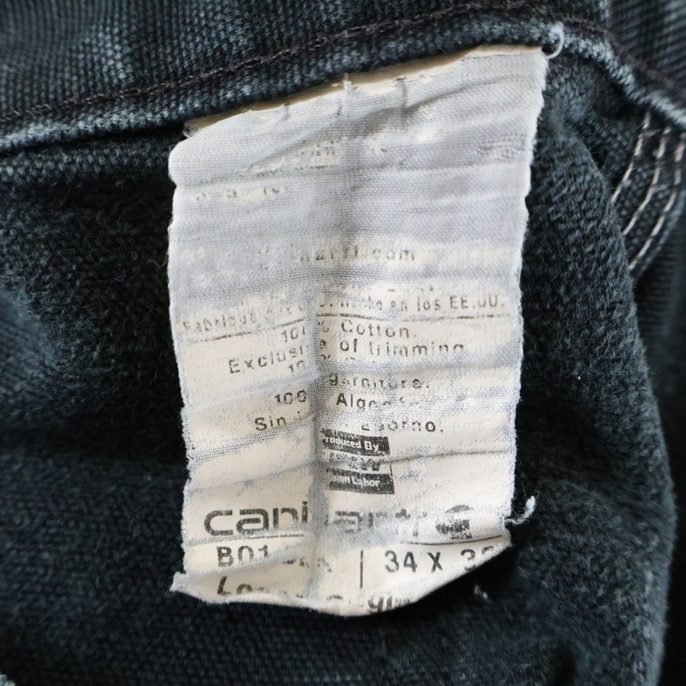 CARHARTT(カーハート) 00s DOUBLE KNEE WORK PANTS USA製 ダブルニーワークパンツ アメリカ製 ブラック B01 BLK
