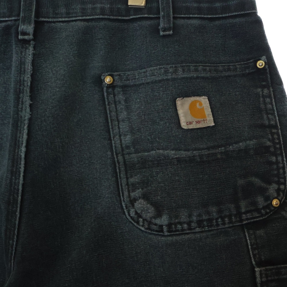 CARHARTT(カーハート) 00s DOUBLE KNEE WORK PANTS USA製 ダブルニーワークパンツ アメリカ製 ブラック B01 BLK