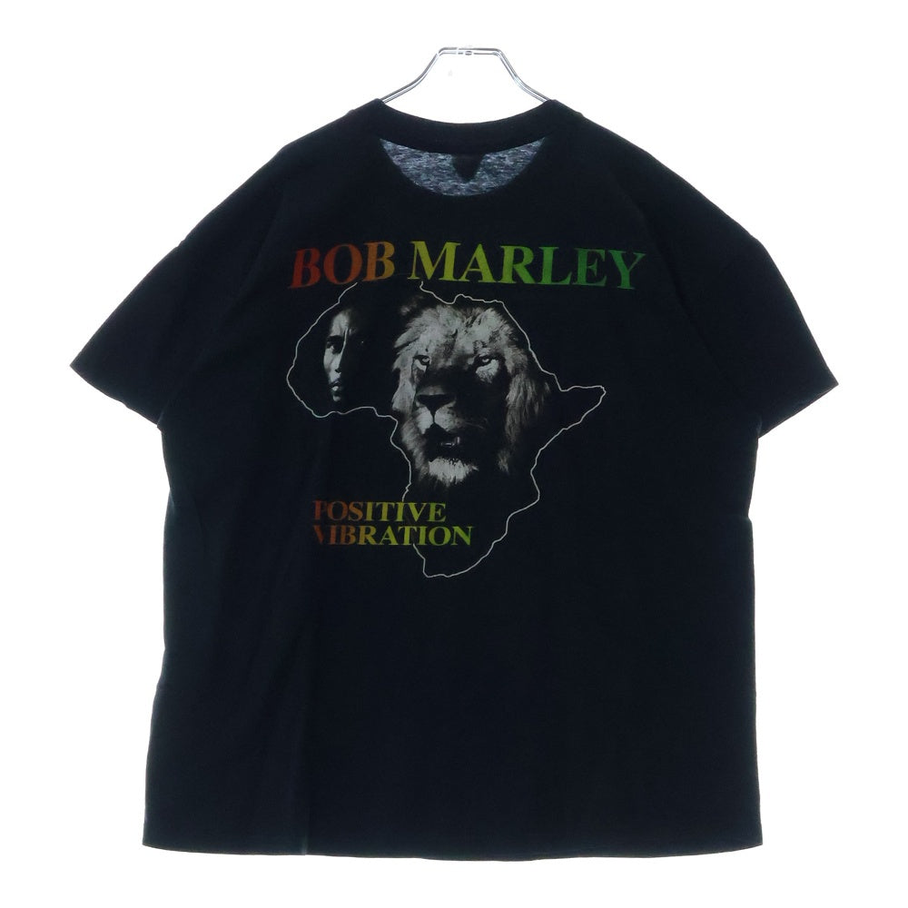 VINTAGE(ヴィンテージ) 90s BOB MARLEY POSOTOVE VIBRATION TEE ボブマーリー 両面プリント Tシャツ 半袖カットソー ブラック