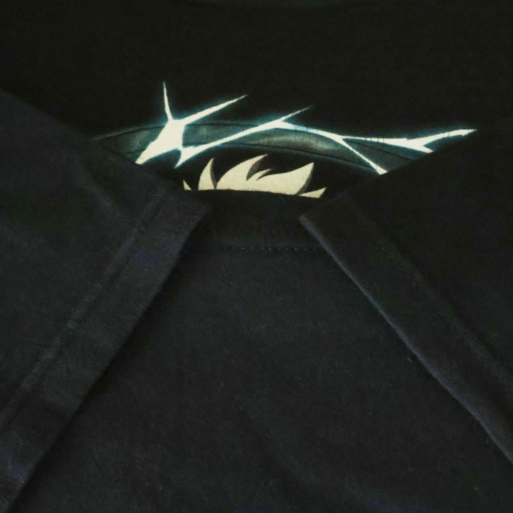 VINTAGE(ヴィンテージ) 00s NARUTO SHIPPUDEN KAKASHI TEE ナルト 疾風伝 カカシ 写輪眼 フロントプリント Tシャツ 半袖カットソー ブラック