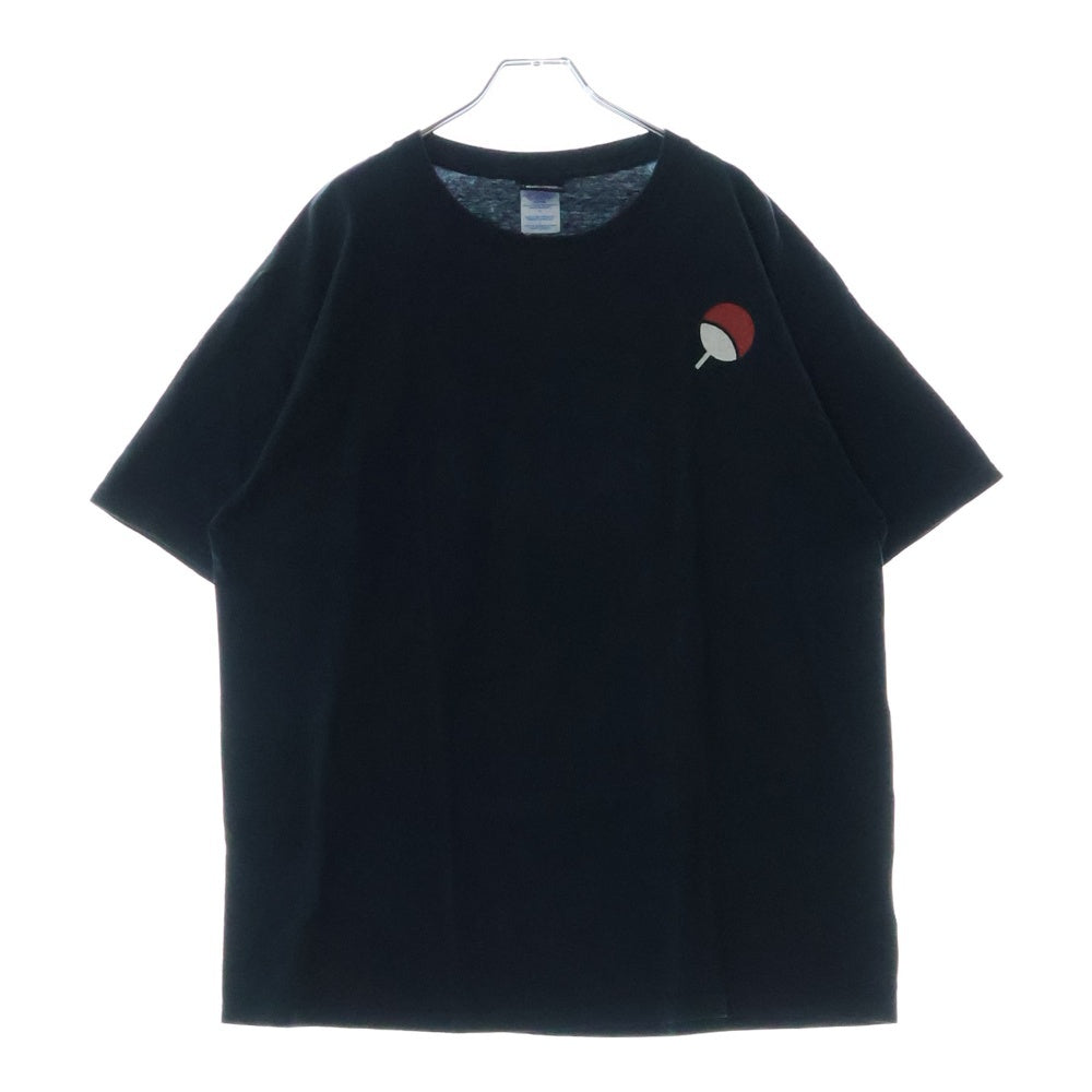 VINTAGE(ヴィンテージ) 00s NARUTO UTIHA SASUKE ナルト うちはサスケ バックプリント Tシャツ 半袖カットソー ブラック