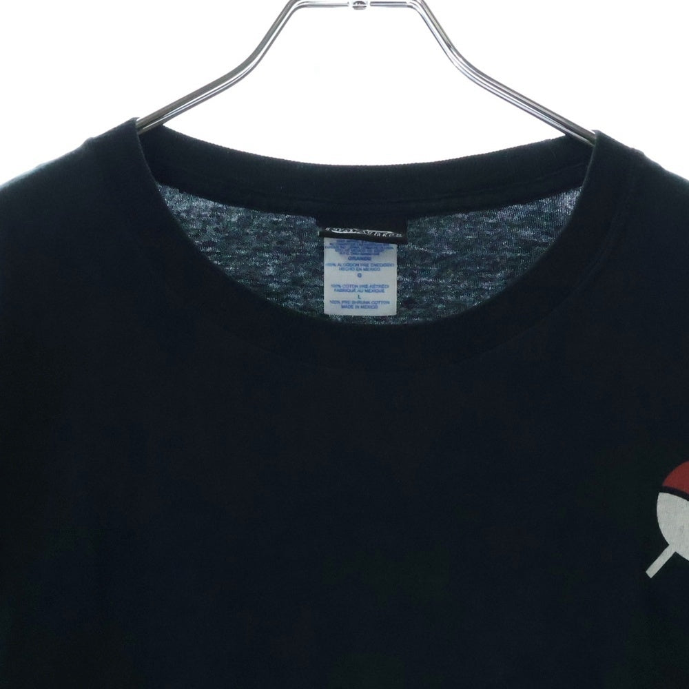 VINTAGE(ヴィンテージ) 00s NARUTO UTIHA SASUKE ナルト うちはサスケ バックプリント Tシャツ 半袖カットソー ブラック