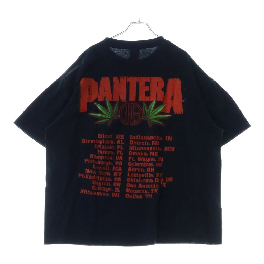 VINTAGE(ヴィンテージ) 90s PANTERA FLAG AND SKULL TEE パンテラ フラッグ スカル Tシャツ 半袖カットソー ブラック