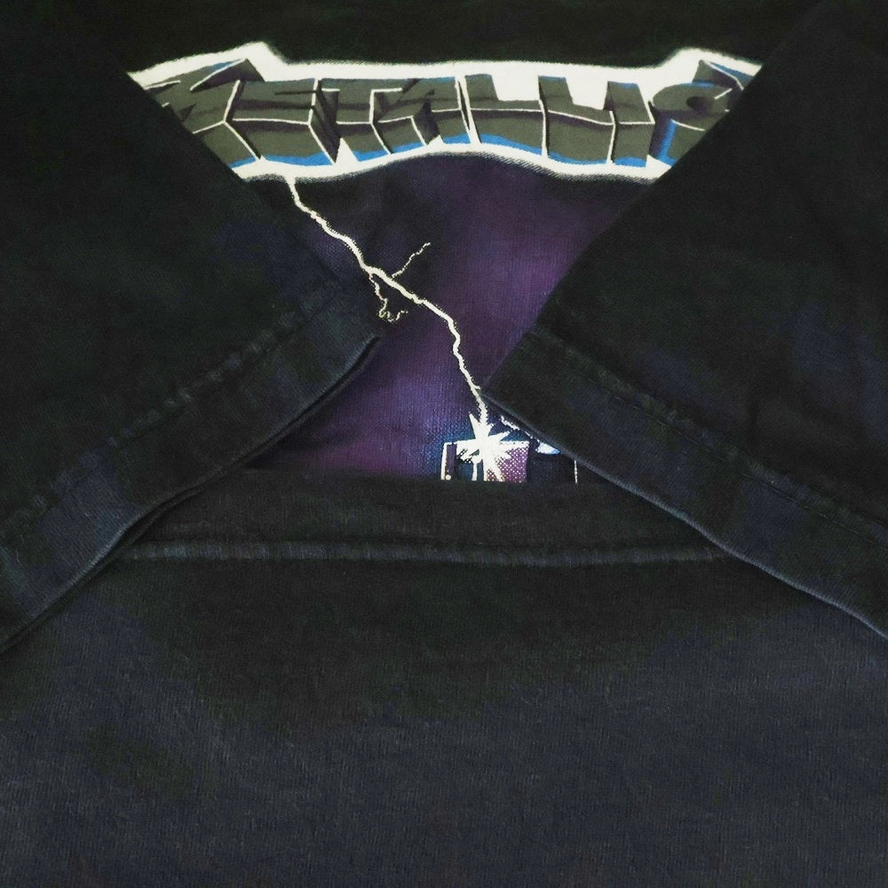 VINTAGE(ヴィンテージ) 90s METALLICA RIDE THE LIGHTNING メタリカ ライド・ザ・ライトニング Tシャツ 半袖カットソー ブラック