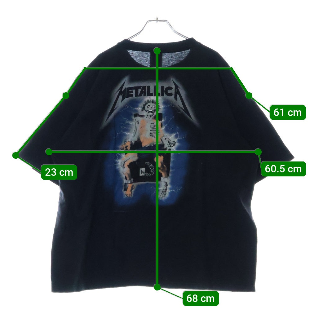 VINTAGE(ヴィンテージ) 90s METALLICA RIDE THE LIGHTNING メタリカ ライド・ザ・ライトニング Tシャツ 半袖カットソー ブラック