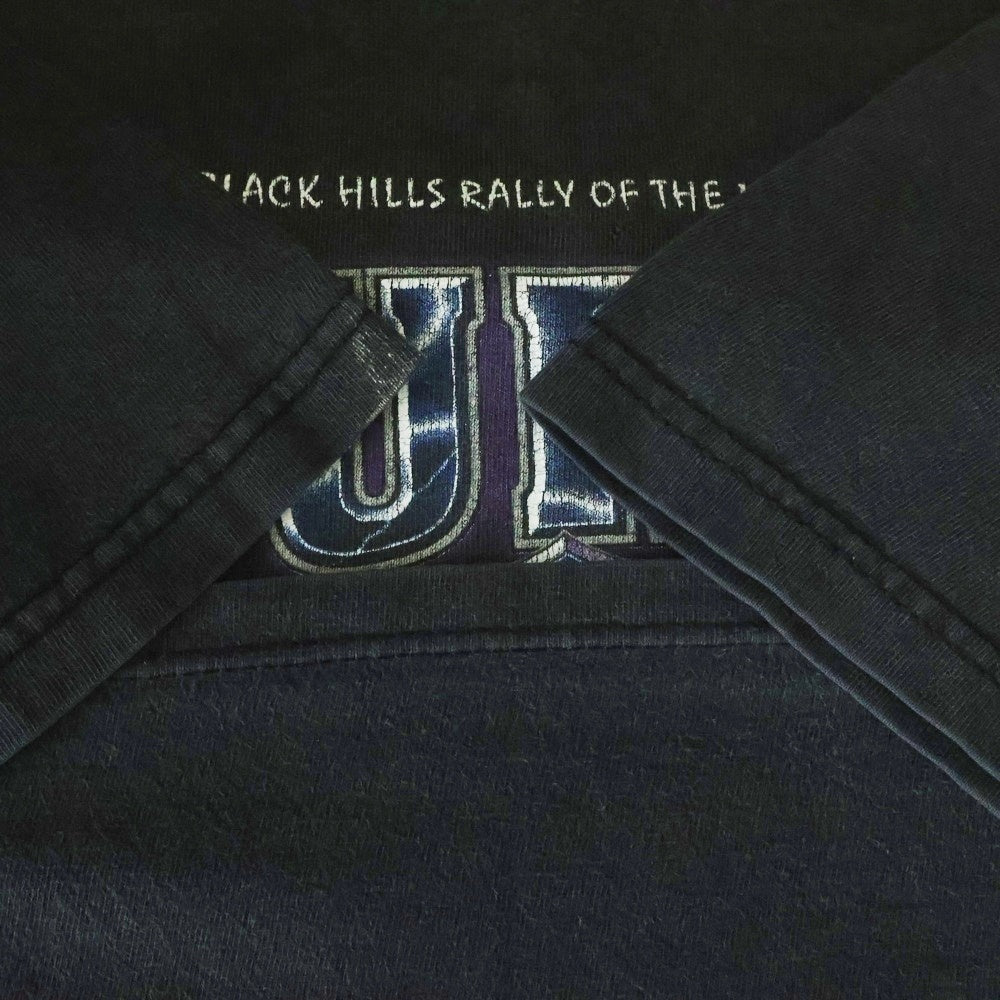 VINTAGE(ヴィンテージ) 00s HARLEY DAVIDSON BLACK HILLS RALLY 2000 STURGIS ハーレーダビッドソン 両面プリント Tシャツ 半袖カットソー ブラック